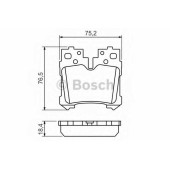 Колодки тормозные дисковые для LEXUS LS(USF4#,UVF4#) <b>BOSCH 0 986 494 424</b>