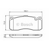 Колодки тормозные дисковые для BMW 1(E81,E82,E87,E88), 3(E90,E91,E92,E93) <b>BOSCH 0 986 494 428</b>