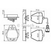 Колодки тормозные дисковые для AUDI A8(4D2,4D8) <b>BOSCH 0 986 494 436</b>