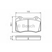 Колодки тормозные дисковые для FORD FOCUS(DAW,DBW) <b>BOSCH 0 986 494 486</b>