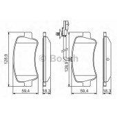 Колодки тормозные дисковые для NISSAN NV400 / OPEL MOVANO / RENAULT MASTER(EV,FV,HV,JV,UV) <b>BOSCH 0 986 494 500</b>