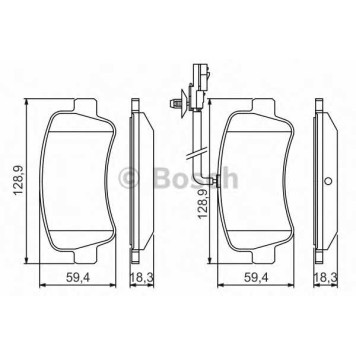Колодки тормозные дисковые для NISSAN NV400 / OPEL MOVANO / RENAULT MASTER(EV,FV,HV,JV,UV) <b>BOSCH 0 986 494 500</b>