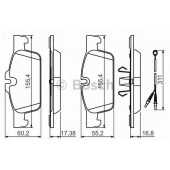 Колодки тормозные дисковые для PEUGEOT 508 <b>BOSCH 0 986 494 527</b>