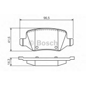 Колодки тормозные дисковые для MERCEDES A(W169), VANEO(414) <b>BOSCH 0 986 494 569</b>