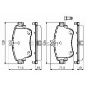 Колодки тормозные дисковые для MERCEDES A(W176), B(W242,W246) <b>BOSCH 0 986 494 663</b>
