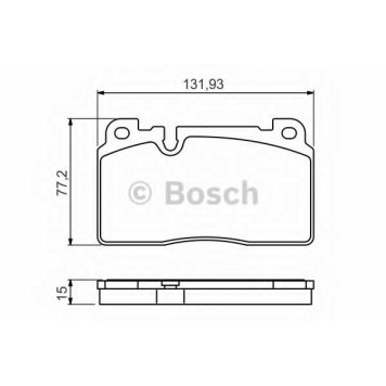 Колодки тормозные дисковые для AUDI Q5(8R) <b>BOSCH 0 986 494 702</b>