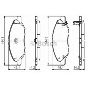 Колодки тормозные дисковые для NISSAN TIIDA(C11X,SC11X) <b>BOSCH 0 986 495 133</b>