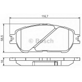 Колодки тормозные дисковые для LEXUS ES / TOYOTA ALPHARD, AVALON, PREVIA, SIENNA <b>BOSCH 0 986 495 160</b>
