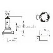 Лампа накаливания H8 12В 35Вт BOSCH 1 987 302 081