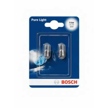 Лампа накаливания T4W 12В 4Вт BOSCH 1 987 301 023