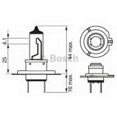 Лампа накаливания H7 12В 55Вт BOSCH 1 987 302 071