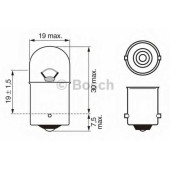 Лампа накаливания R5W 12В 5Вт BOSCH 1 987 302 204