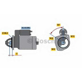 Стартер 1,4кВт для CHEVROLET TRACKER / CITROEN BERLINGO, C-CROSSER, C-CROSSER ENTERPRISE, C15, C4, C5, C8, DS4, DS5, EVASION, JUMPER, JUMPY, XANTIA, XM, XSARA / DS DS 4 / DS 4 CROSSBACK, DS5 / FIAT DUCATO, SCUDO, ULYSSE / LANCIA PHEDRA, ZETA / MITSUBISHI 