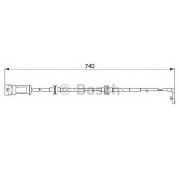 Сигнализатор износа тормозных колодок BOSCH 1 987 474 933