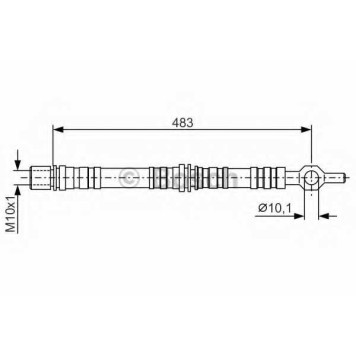 Тормозной шланг BOSCH 1 987 476 002