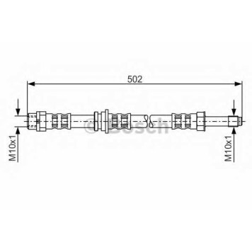Тормозной шланг BOSCH 1 987 476 971