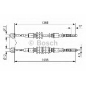 Трос стояночной тормозной системы BOSCH 1 987 477 130