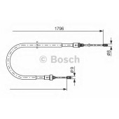 Трос стояночной тормозной системы BOSCH 1 987 477 235