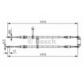 Трос стояночной тормозной системы BOSCH 1 987 477 245