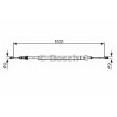 Трос стояночной тормозной системы BOSCH 1 987 477 582