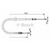 Трос стояночной тормозной системы BOSCH 1 987 477 653