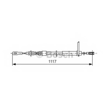 Трос стояночной тормозной системы BOSCH 1 987 477 750