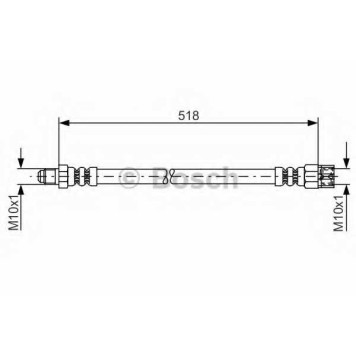 Тормозной шланг BOSCH 1 987 481 007