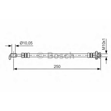 Тормозной шланг BOSCH 1 987 481 434