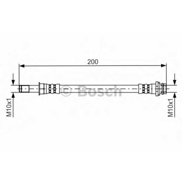 Тормозной шланг BOSCH 1 987 481 443