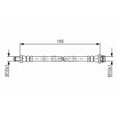 Тормозной шланг BOSCH 1 987 481 564