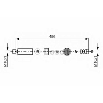 Тормозной шланг BOSCH 1 987 481 590