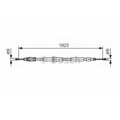 Трос стояночной тормозной системы BOSCH 1 987 482 117