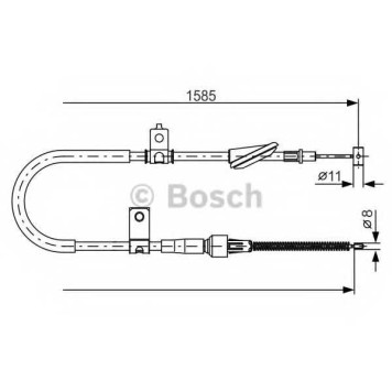 Трос стояночной тормозной системы BOSCH 1 987 482 257