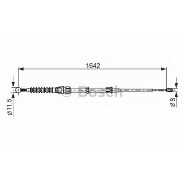Трос стояночной тормозной системы BOSCH 1 987 482 267