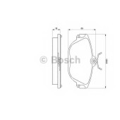 Колодки тормозные дисковые для VOLVO 740(744,745), 760(704,764,765), 940(944,945), 960(964,965), S90, V90 <b>BOSCH 0 986 424 016</b>