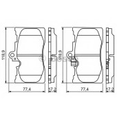 Колодки тормозные дисковые для LEXUS GS(GRL1#, GRS19#, GWL1#, GWS19#, URS19#, UZS19#), IS(ALE2#, AVE3#, GSE2#, GSE3#, USE2#) <b>BOSCH 0 986 494 252</b>