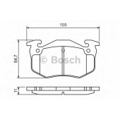Колодки тормозные дисковые для CITROEN SAXO, XSARA, ZX / PEUGEOT 106, 205, 206, 207, 306, 309 / RENAULT 11, 9, CLIO, MEGANE, SUPER 5, THALIA <b>BOSCH 0 986 460 970</b>