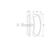 Колодки тормозные дисковые <b>BOSCH 0 986 466 601</b>