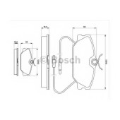 Колодки тормозные дисковые для RENAULT 25(B29#) <b>BOSCH 0 986 469 191</b>