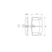 Колодки тормозные дисковые для OPEL ASCONA, CORSA, KADETT, OMEGA, REKORD E <b>BOSCH 0 986 465 141</b>