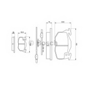 Колодки тормозные дисковые для CITROEN SAXO(S0,S1) / PEUGEOT 106(1,1#,1A,1C) / RENAULT 18(134#,135#), 19(L53#), RAPID(F40#,G40#) <b>BOSCH 0 986 461 763</b>