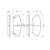 Колодки тормозные дисковые для HONDA ACCORD(AC,AD) / HYUNDAI ACCENT(LC,MC,X-2,X-3), GETZ(TB), LANTRA(J-1), S(SLC) / SUBARU JUSTY(KAD) <b>BOSCH 0 986 461 127</b>