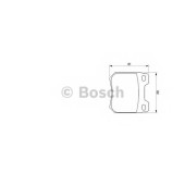Колодки тормозные дисковые для SAAB 9-5(YS3E) <b>BOSCH 0 986 424 754</b>
