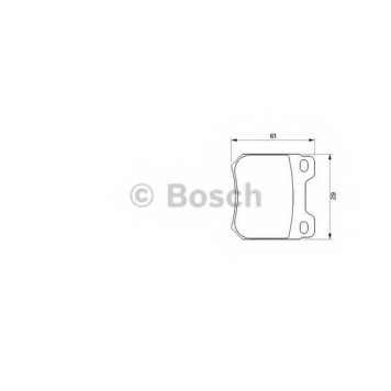 Колодки тормозные дисковые для SAAB 9-5(YS3E) <b>BOSCH 0 986 424 754</b>