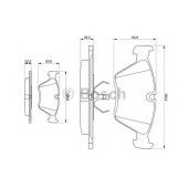 Колодки тормозные дисковые для BMW 3(E36,E46), 5(E34), 7(E32), Z3(E36), Z4(E85,E86) <b>BOSCH 0 986 490 640</b>