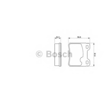 Колодки тормозные дисковые для CHEVROLET ASTRA, CALIBRA / OPEL ASTRA, CALIBRA, KADETT, VECTRA / SAAB 900 <b>BOSCH 0 986 460 955</b>