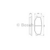 Колодки тормозные дисковые для SUZUKI JIMNY(FJ), SAMURAI(SJ), SJ 410, SJ 413 <b>BOSCH 0 986 460 935</b>