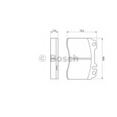 Колодки тормозные дисковые для MERCEDES , 190, C, CABRIOLET, CLK, COUPE, E, KOMBI, SL <b>BOSCH 0 986 460 966</b>
