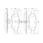Колодки тормозные дисковые для CHEVROLET LANOS / DAEWOO ESPERO, LANOS, NEXIA / OPEL ASTRA, CALIBRA, KADETT, OMEGA, VECTRA <b>BOSCH 0 986 491 900</b>