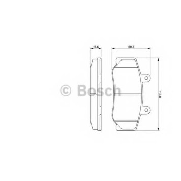 Колодки тормозные дисковые для VOLVO 740(744,745), 760(704,764,765), 780, 940(944,945), 960(964,965) <b>BOSCH 0 986 460 961</b>